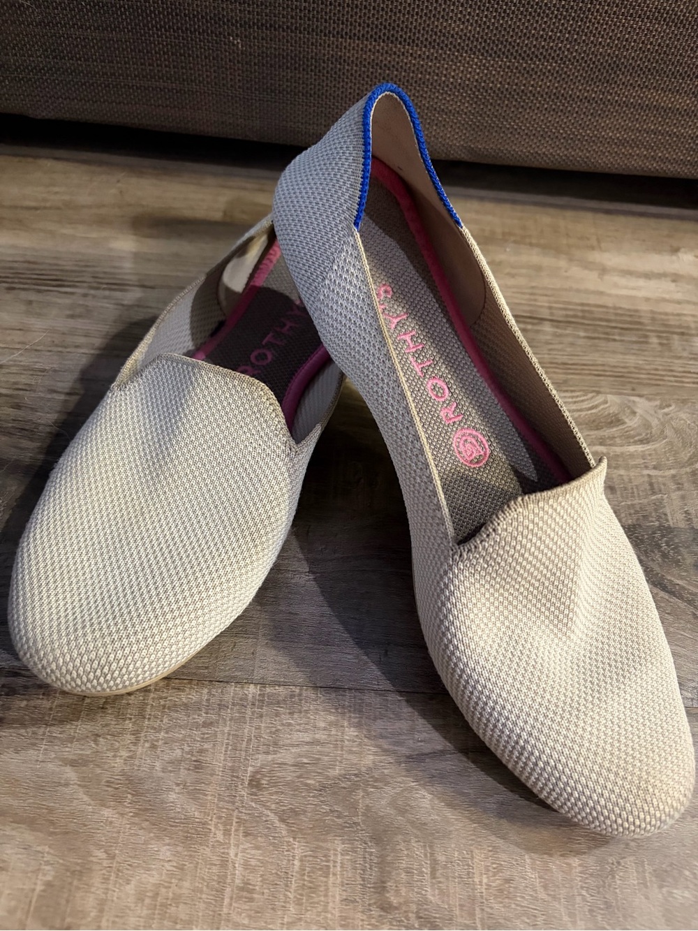 Rothy's The Loafer Women's Linen Double Stitch Slip On Flat Shoes